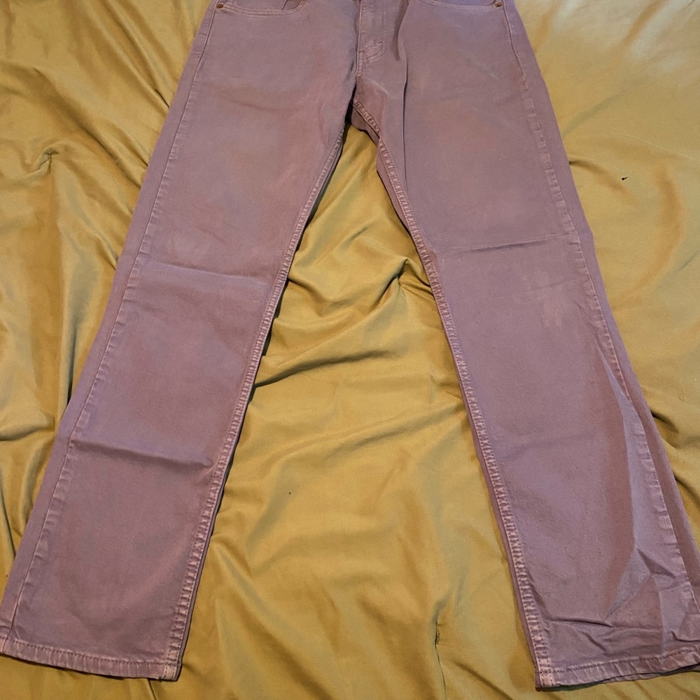 Levi's Purple Straight Jeans Soft Denim